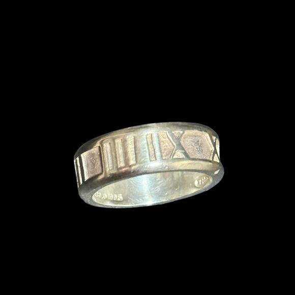 Tiffany & Co. Atlas Ring Sterling Silver 925 Width 6mm (1/4 in) Size 5 - Picture 6 of 10